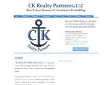 Tablet Screenshot of ckrealtypartners.com